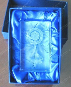 blue presentation box